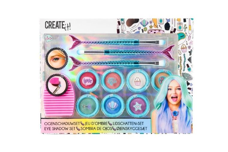 Create It! cienie do powiek, pędzle, 8 kolorów
