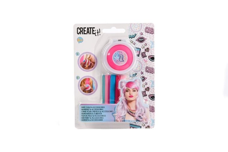 Create It! Kreda do włosów, neon, akcesoria