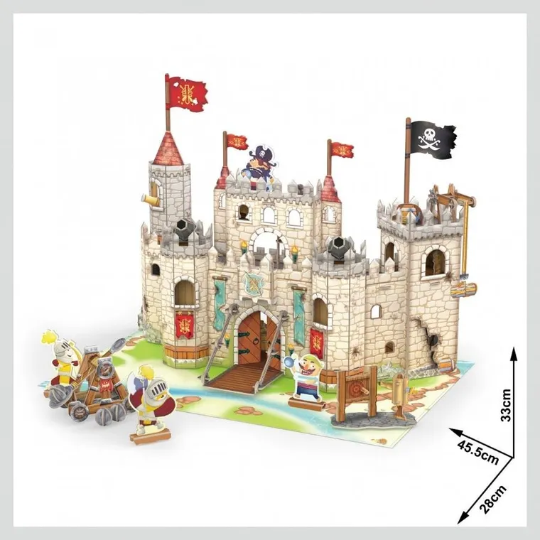 Cubic Fun, 3D, Zamek piratów, puzzle, 183 elementy