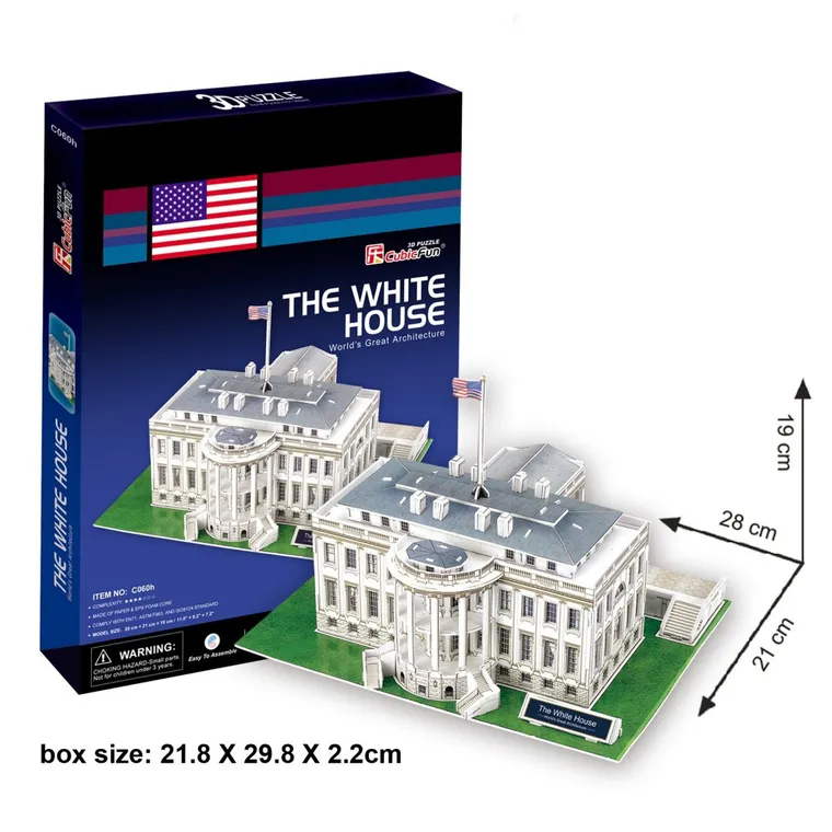 Cubic Fun, Biały Dom, puzzle 3D