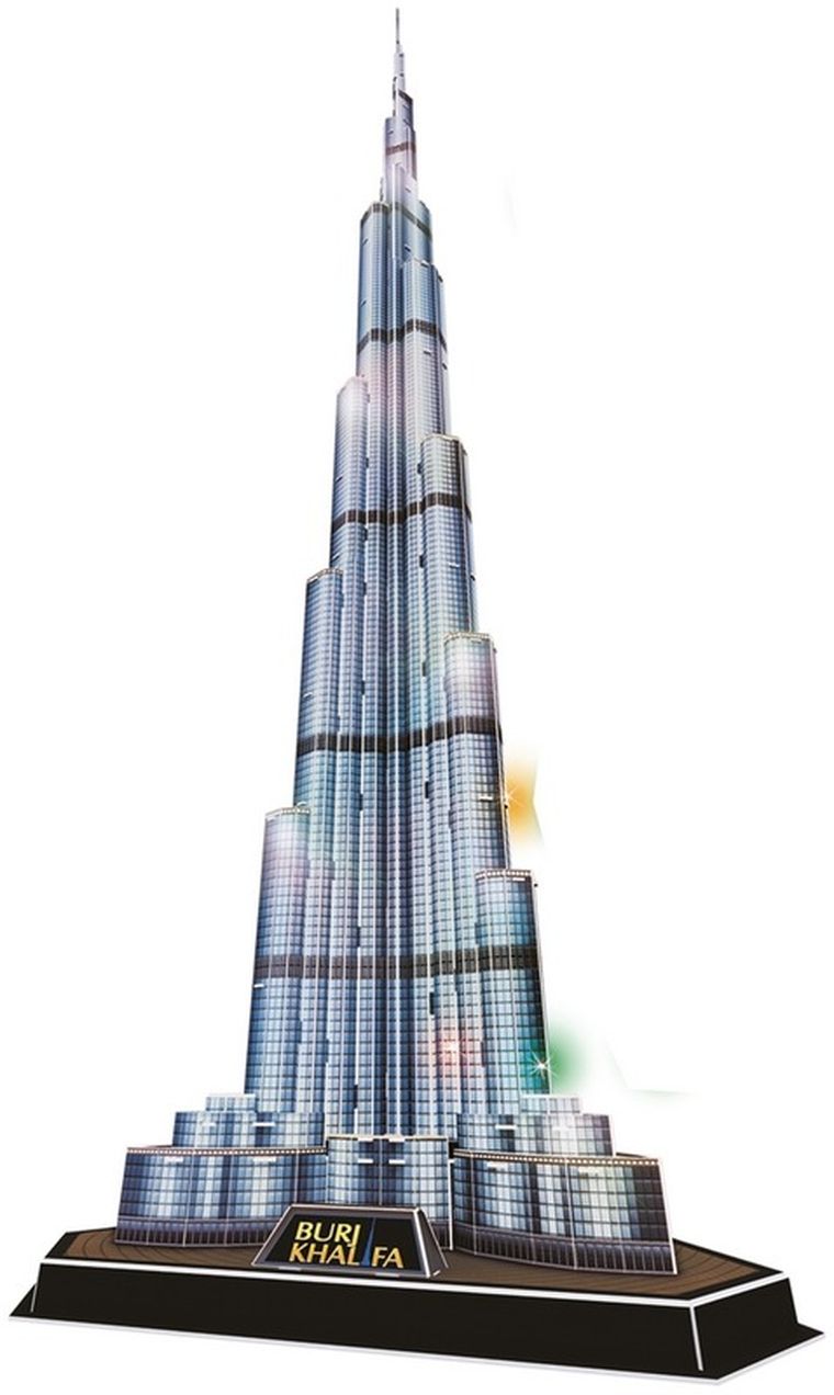 Cubic Fun, Burj Khalifa, puzzle 3D LED, 136 elementów