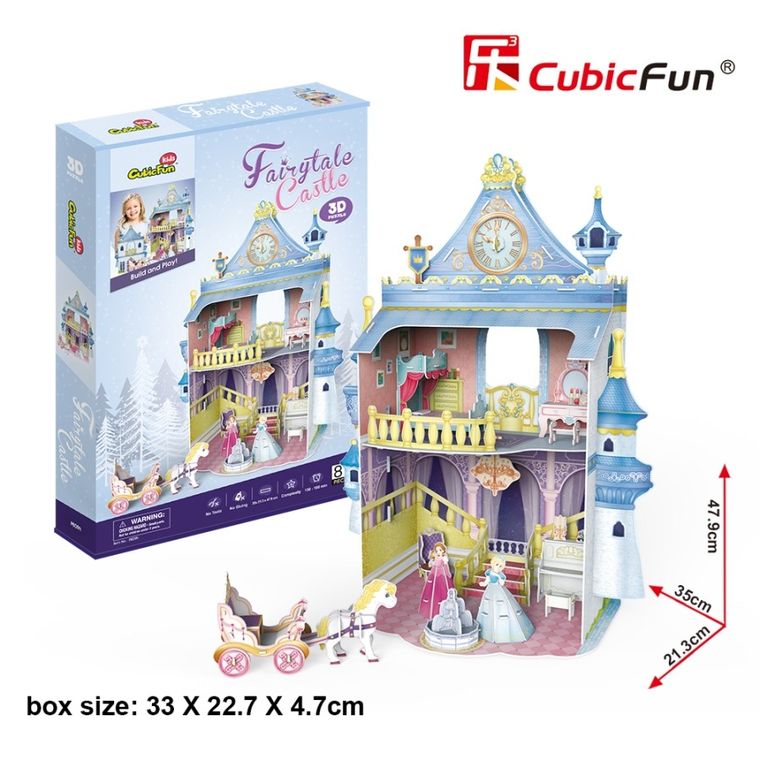Cubic Fun, Fairytale Castle, domek dla lalek, puzzle 3D