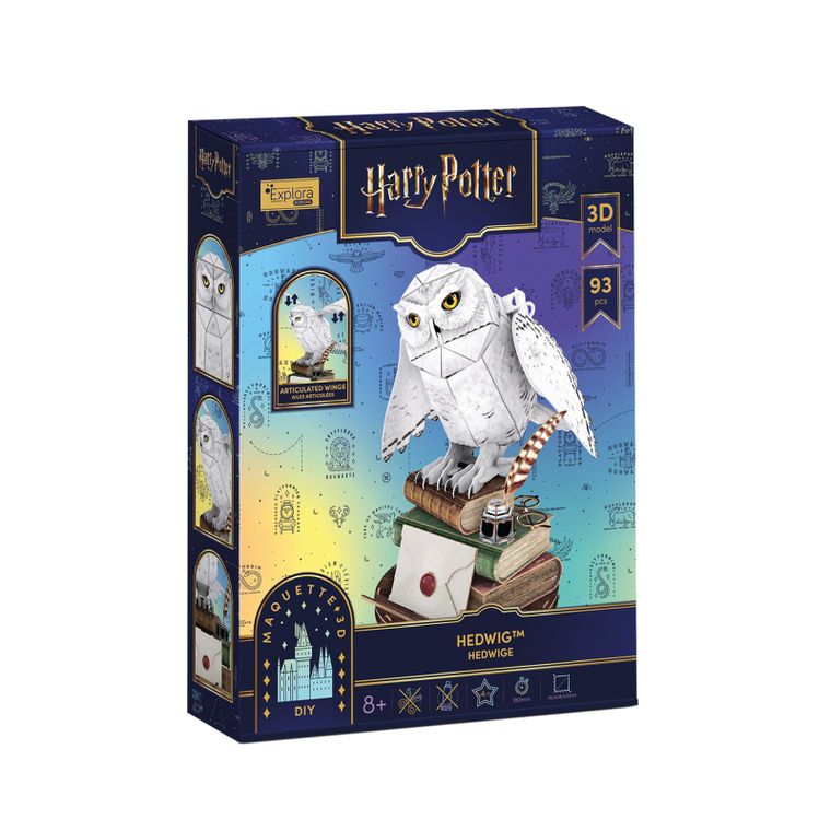 Cubic Fun, Harry Potter Hedwiga, puzzle 3D, 93 elementy