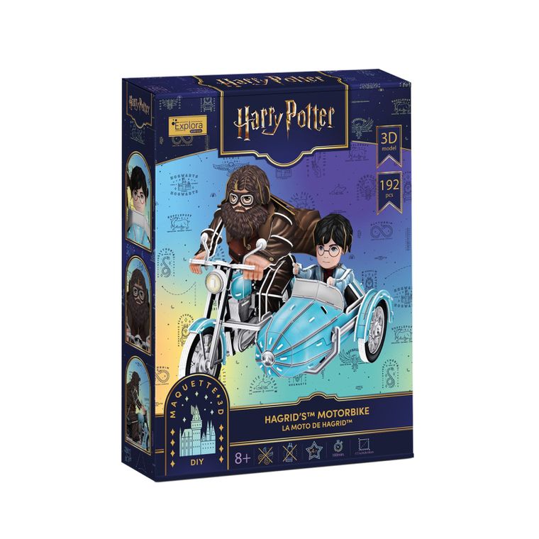 Cubic Fun, Harry Potter Motocykl Hagrida, puzzle 3D, 192 elementy