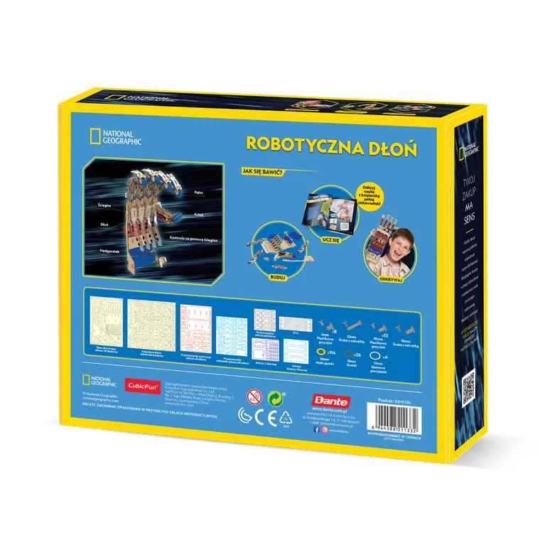 Cubic Fun, National Geographic, Robotyczna ręka, puzzle 3D