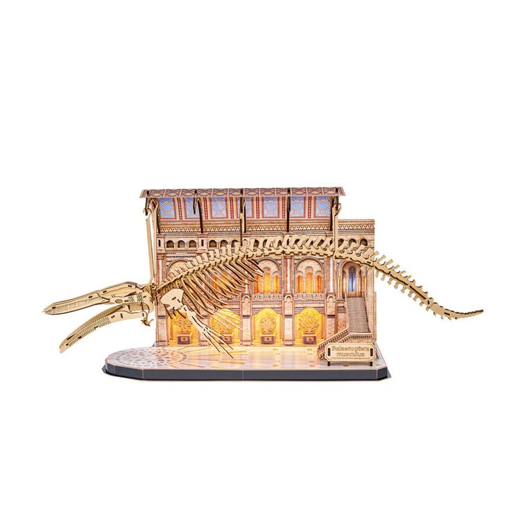 Cubic Fun, Natural Museum, Płetwal Błękitny, puzzle 3D LED, 223 elementy