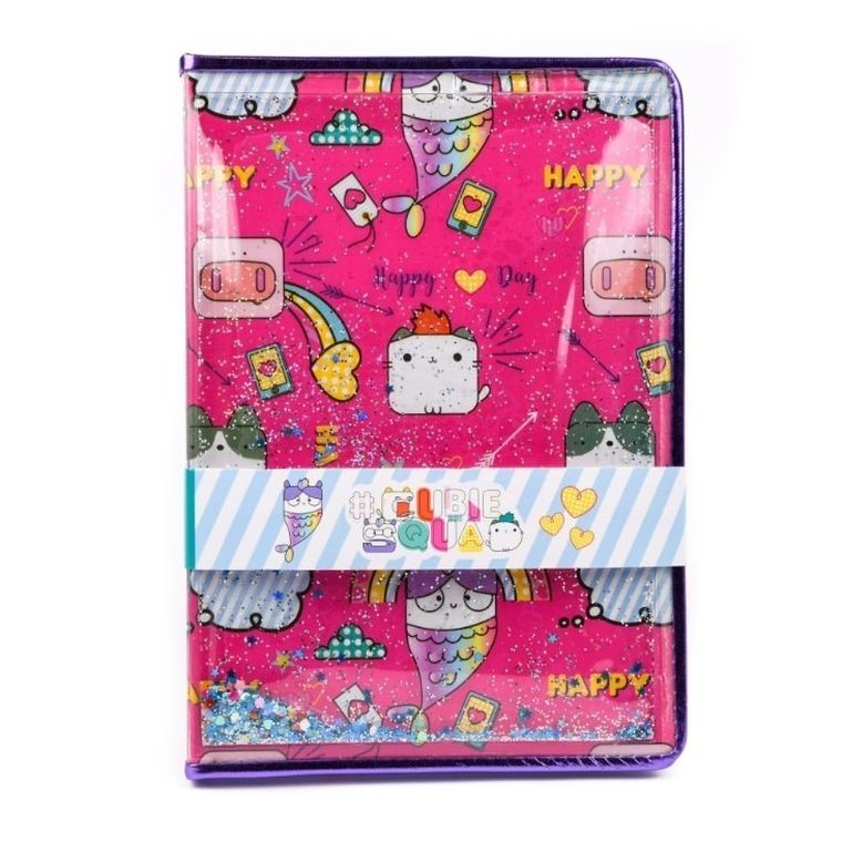 Cubie Squad, Happy, notes, brokatowy, 1 szt.