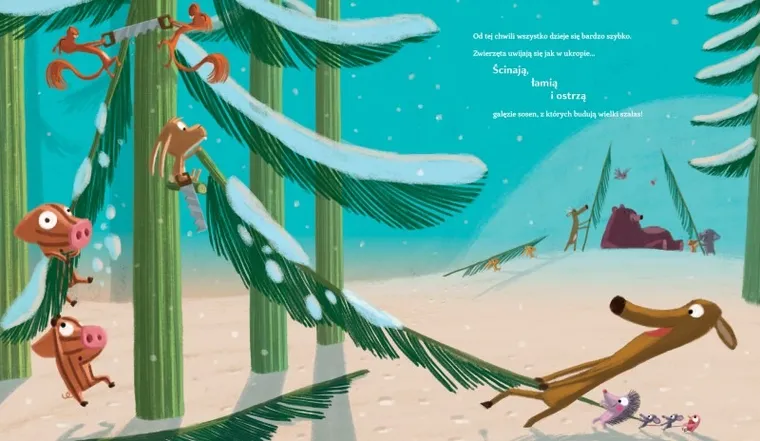 Cudowna Wigilia niedźwiedzia