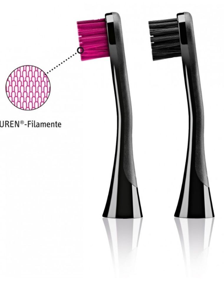 Curaprox, końcówki do szczoteczki Black is White, Hydrosonic, 2 szt.