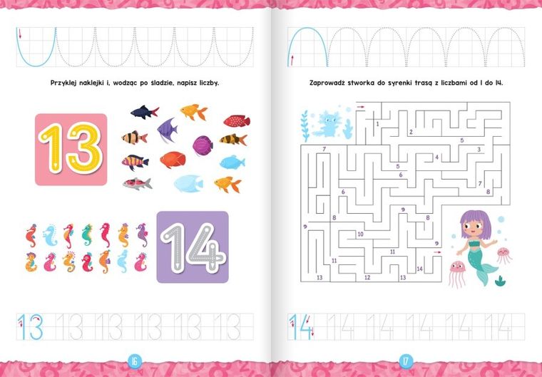 Cyferki przedszkolaka. Książeczka z naklejkami