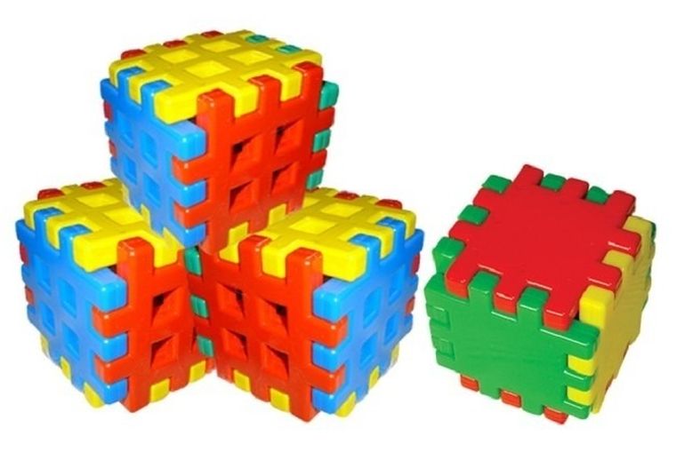 Czako, klocki konstrukcyjne, konstrukcyjne, wafle, 260 elementów