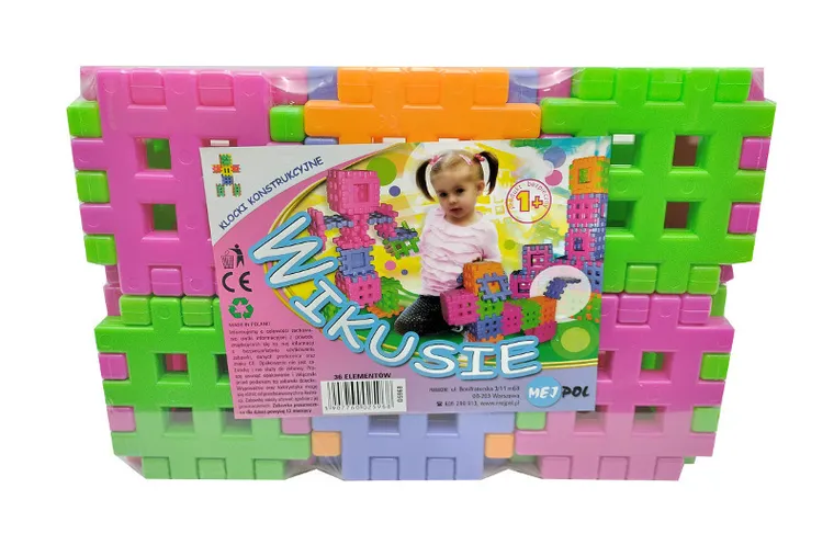 Czako, Wikusie, klocki konstrukcyjne, wafle, 36 elementów