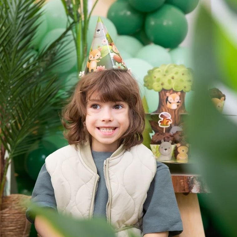 Czapeczki, leśni przyjaciele, 10-16 cm, 6 szt.