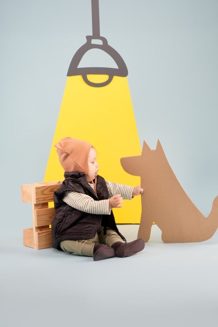 Czapka chłopięca, beżowa, Olivier, Pinokio