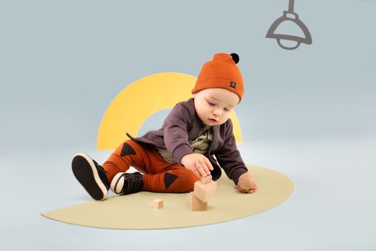 Czapka chłopięca, brązowa, Olivier, Pinokio