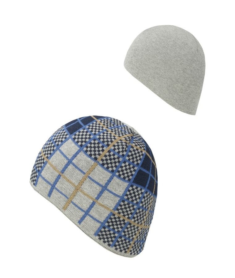 Czapka chłopięca, dwustronna, szara, Döll