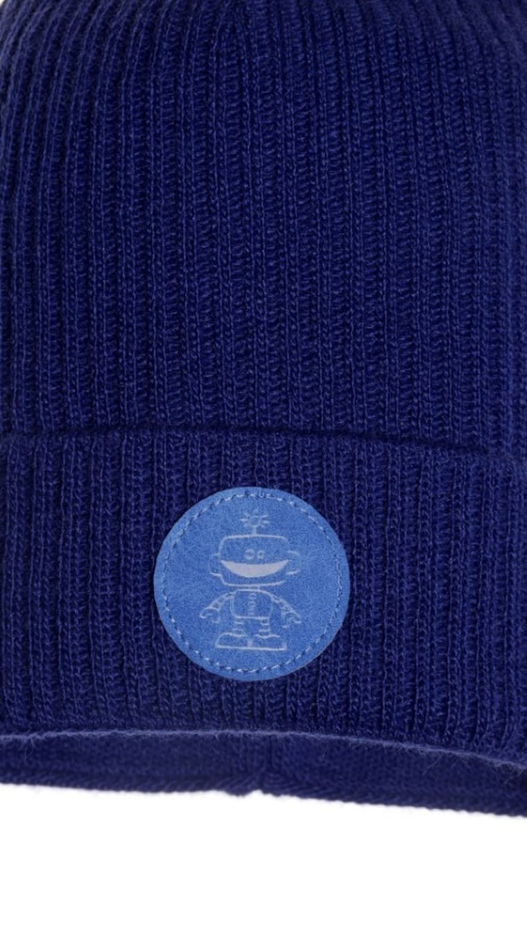 Czapka chłopięca, granatowa, Ambra