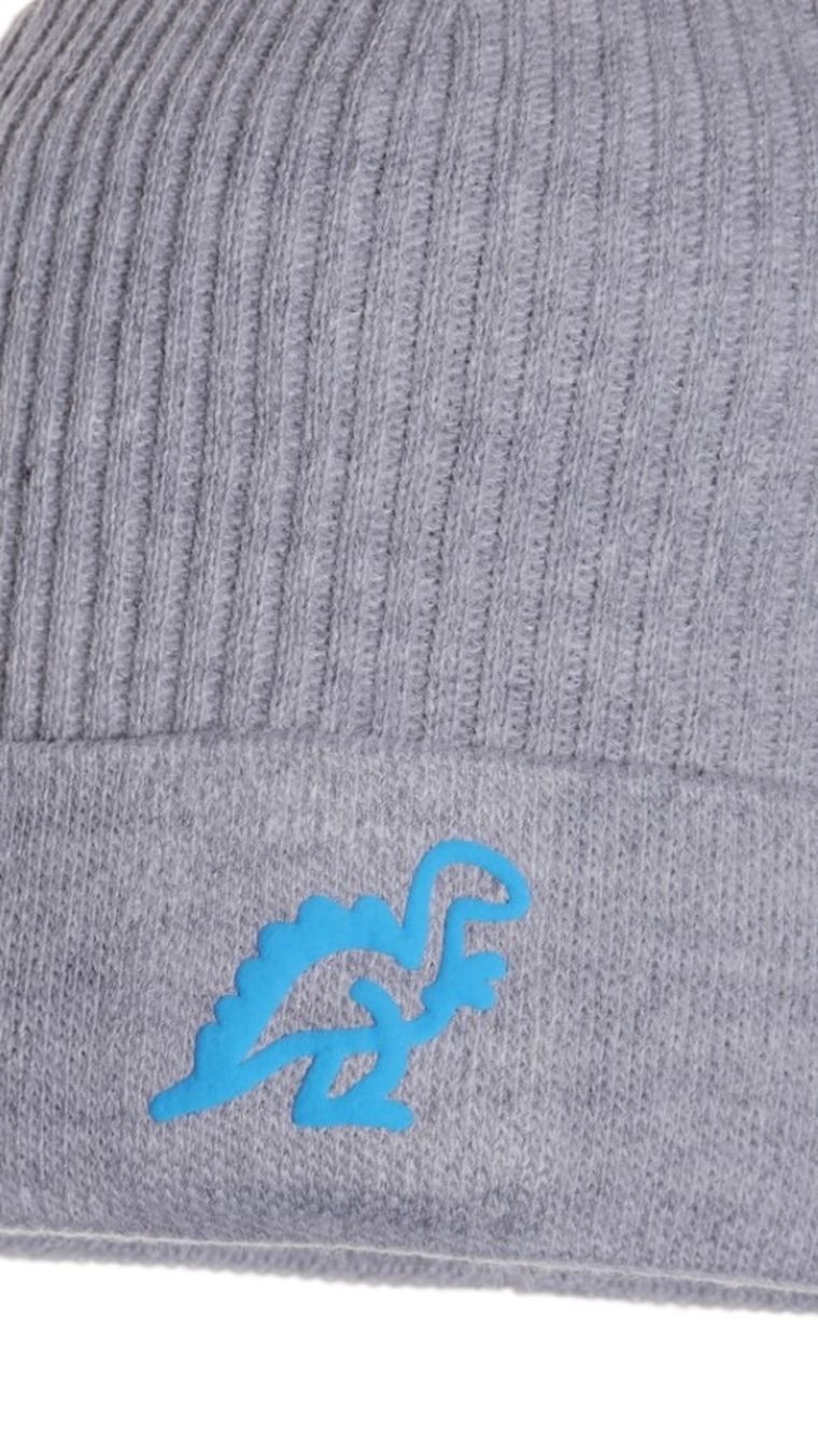 Czapka chłopięca, jasnoszara, Ambra