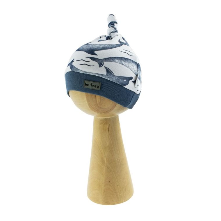 Czapka chłopięca, mix, delfiny, Be free, Nicol