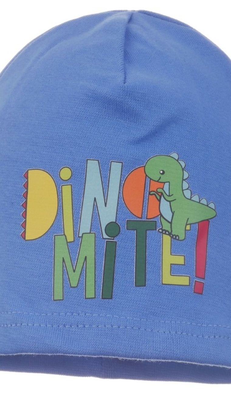 Czapka chłopięca, niebieska, Ambra