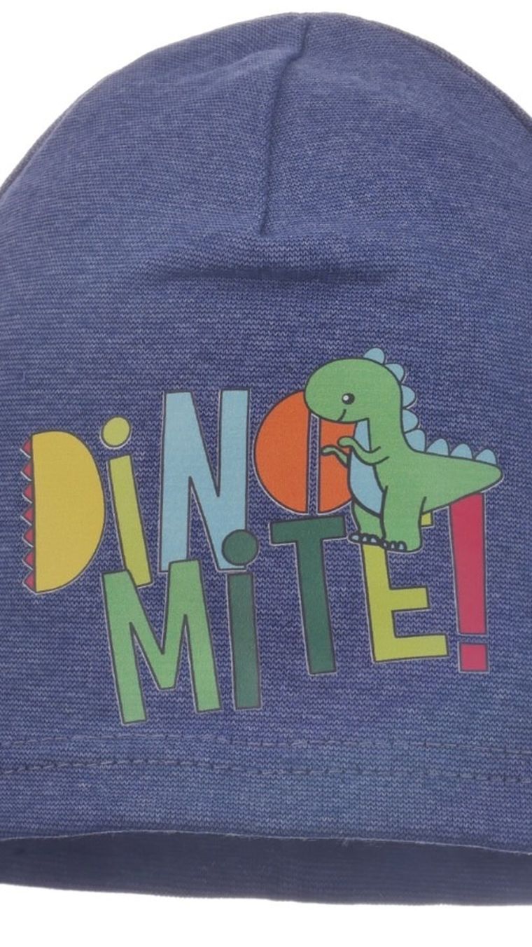 Czapka chłopięca, niebieska, Ambra