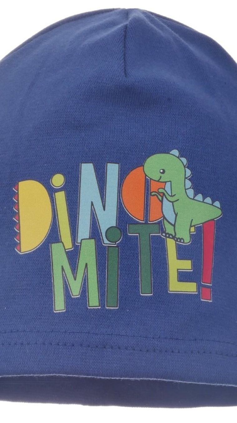 Czapka chłopięca, niebieska, Ambra