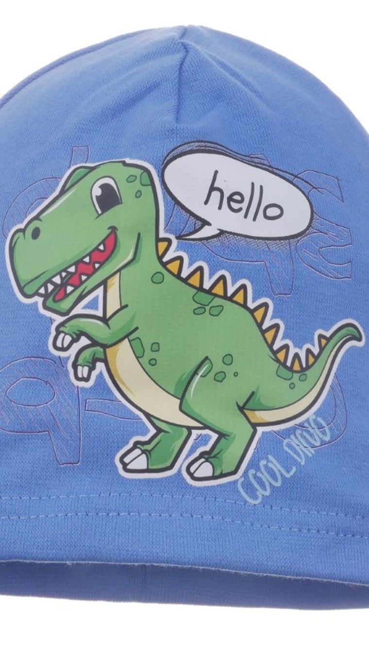 Czapka chłopięca, niebieska, Ambra