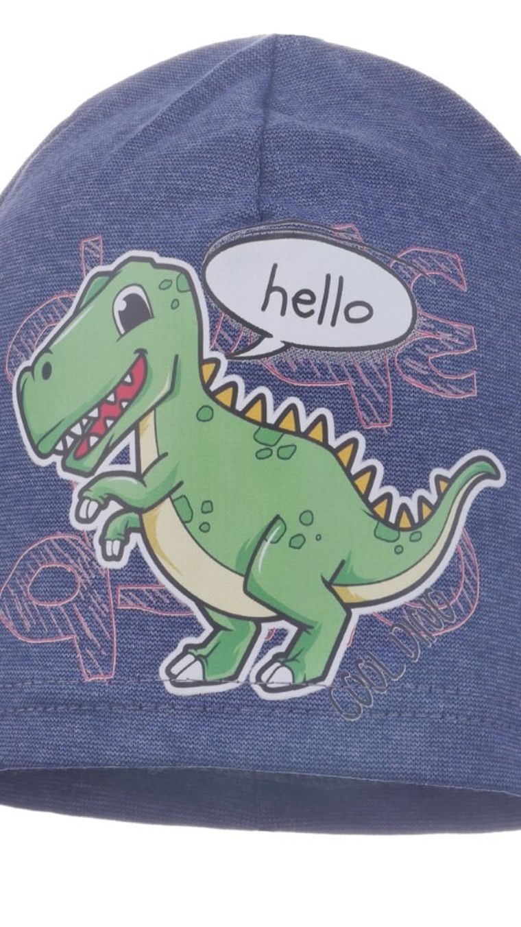 Czapka chłopięca, niebieska, Ambra