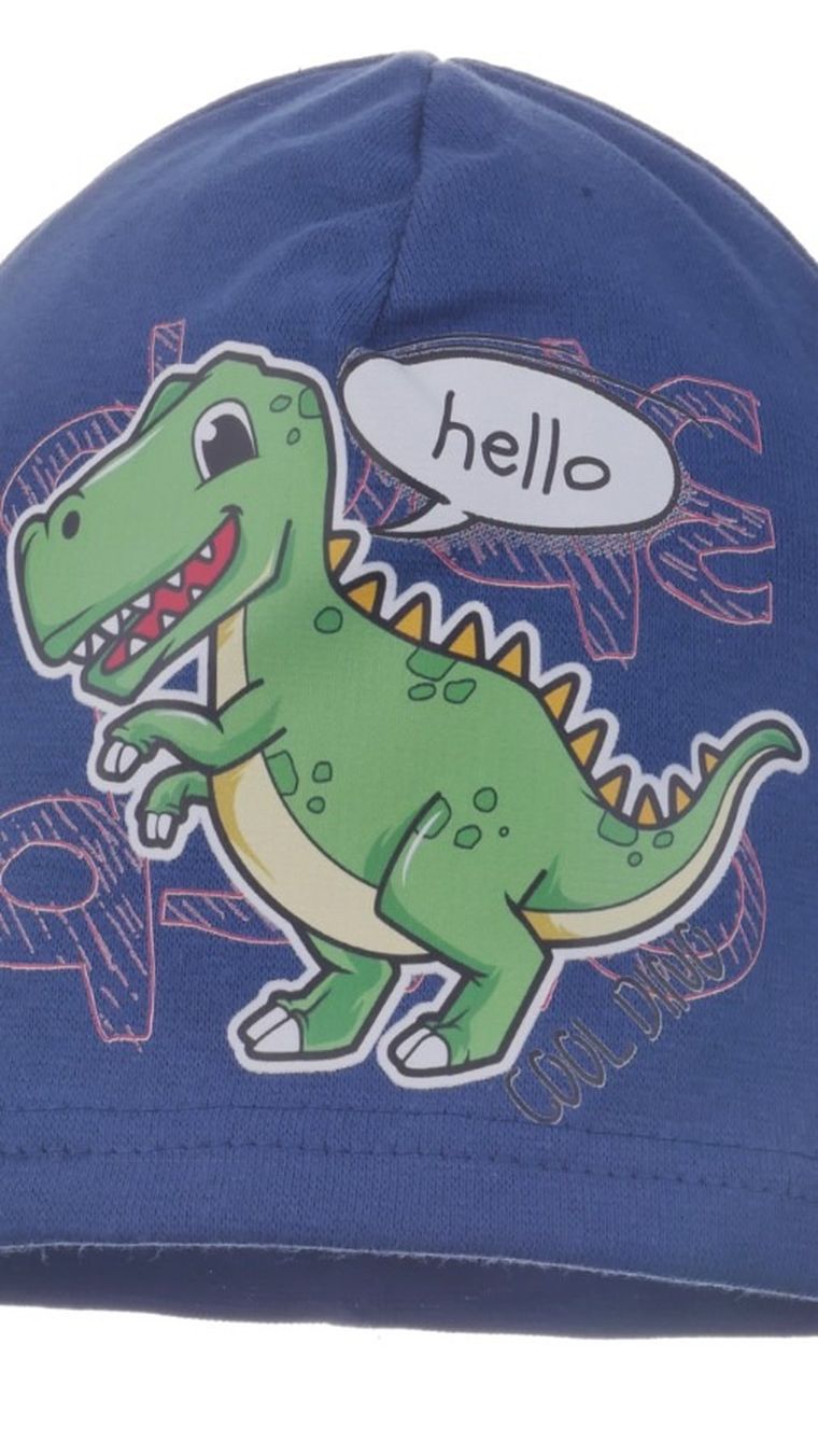 Czapka chłopięca, niebieska, Ambra