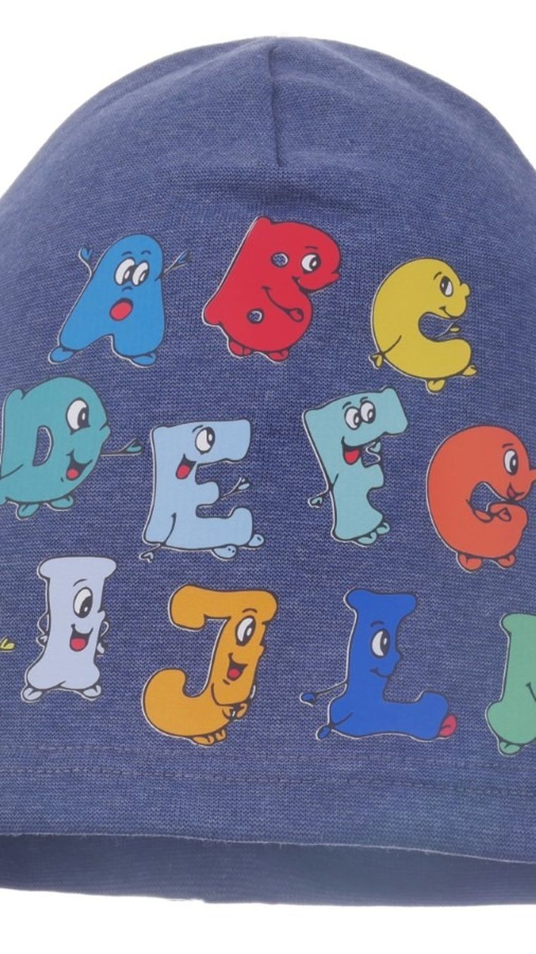 Czapka chłopięca, niebieska, Ambra