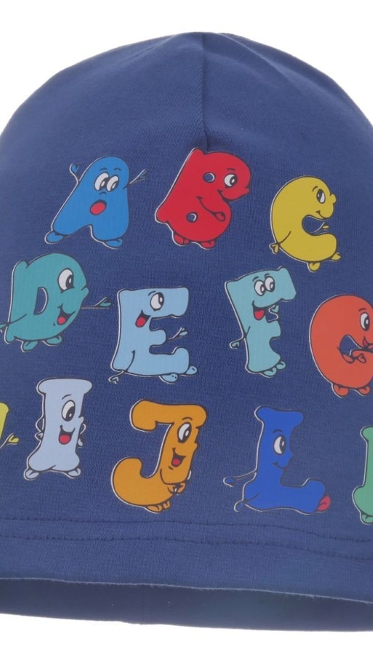 Czapka chłopięca, niebieska, Ambra