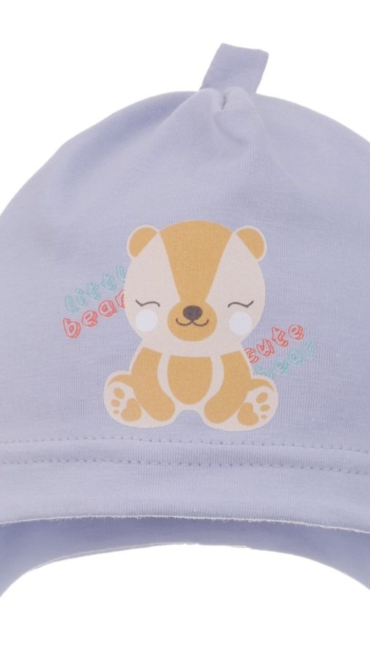 Czapka chłopięca, niebieska, Ambra