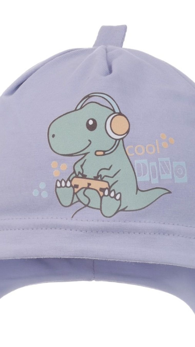 Czapka chłopięca, niebieska, Ambra