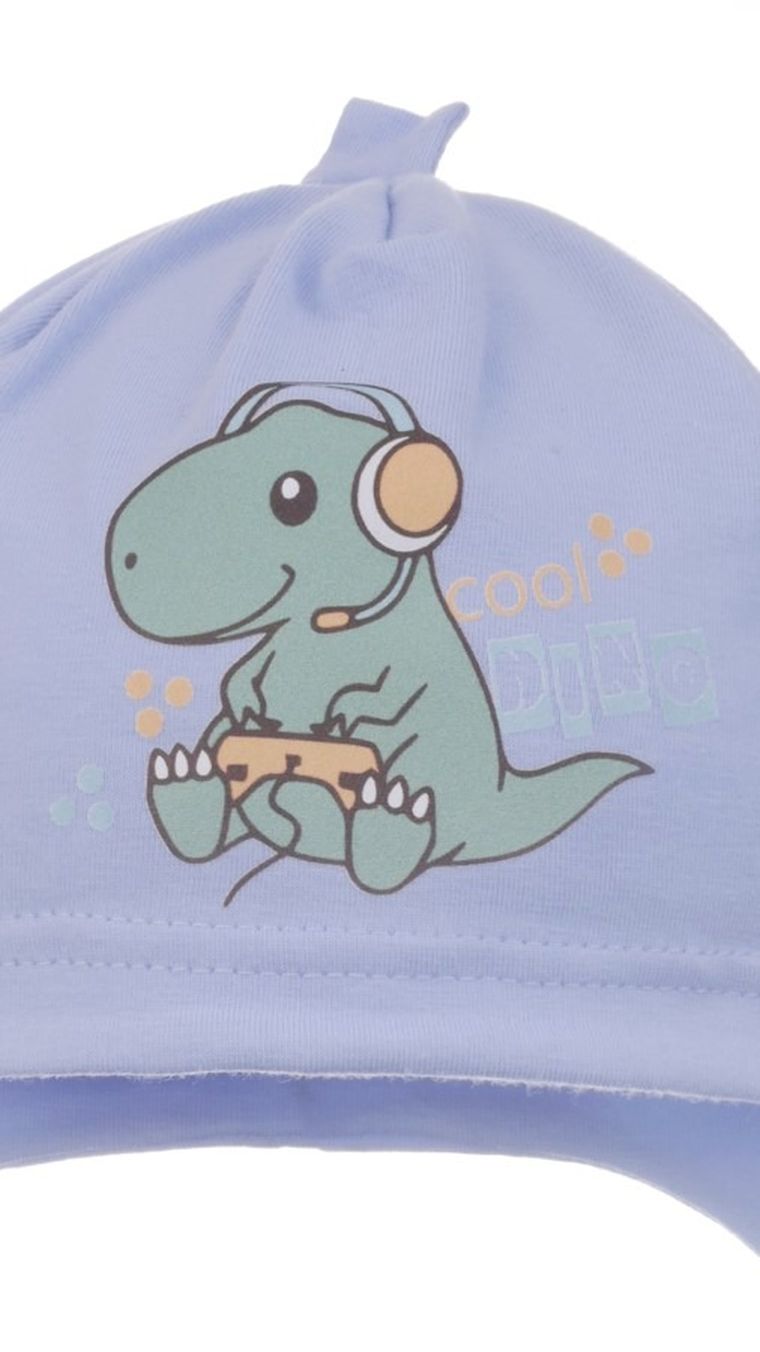 Czapka chłopięca, niebieska, Ambra