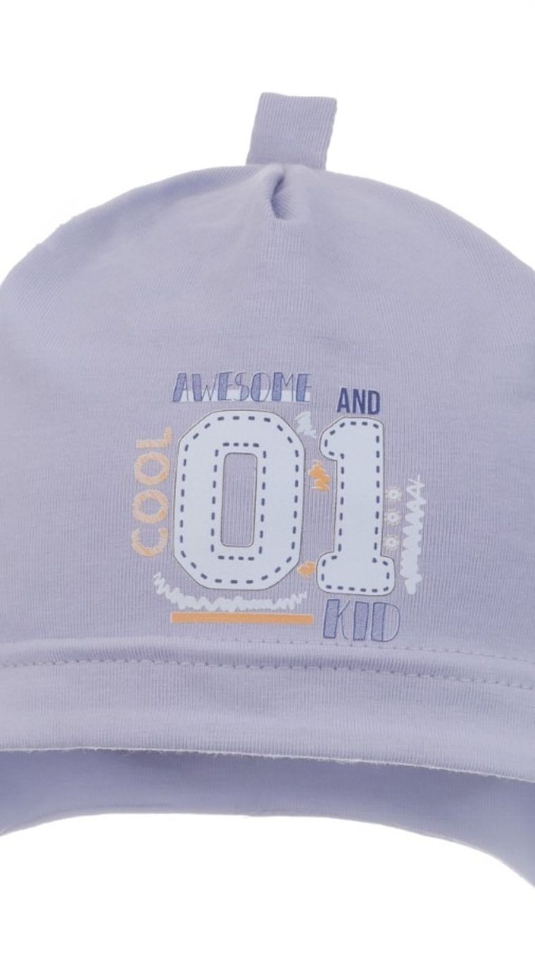 Czapka chłopięca, niebieska, Ambra