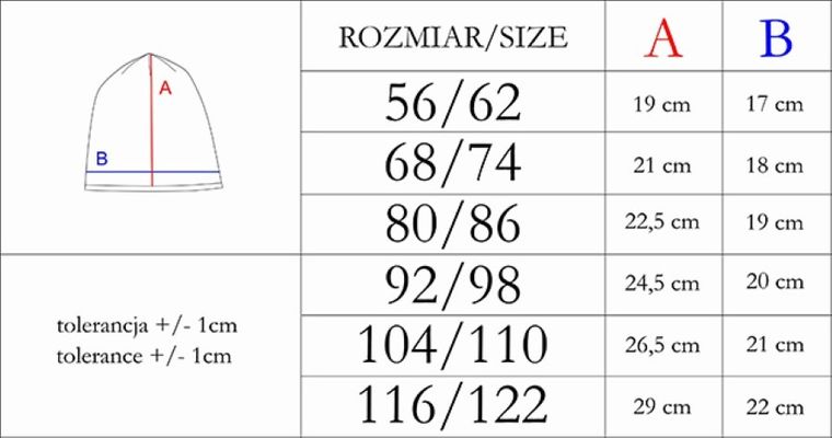 Czapka chłopięca, niebieska, Nicol