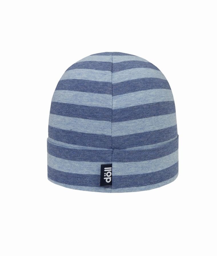 Czapka chłopięca, niebieska, paski, Döll