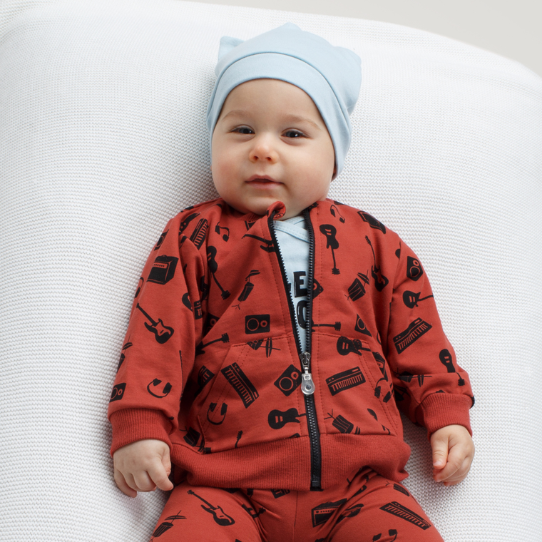 Czapka chłopięca, niebieska, Pinokio