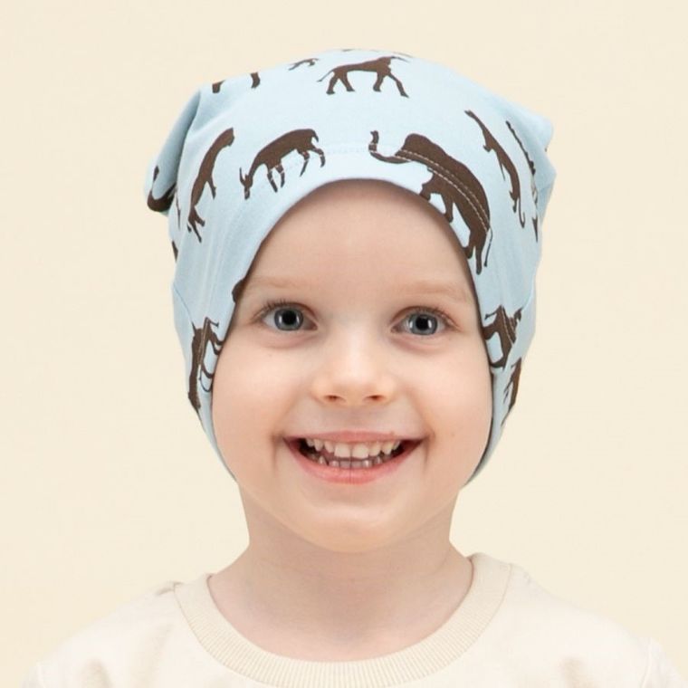 Czapka chłopięca, niebieska, Pinokio