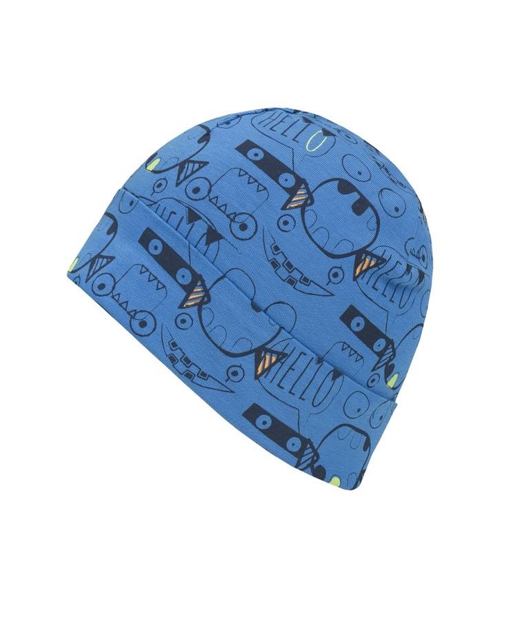 Czapka chłopięca, niebieska, potworki, Döll