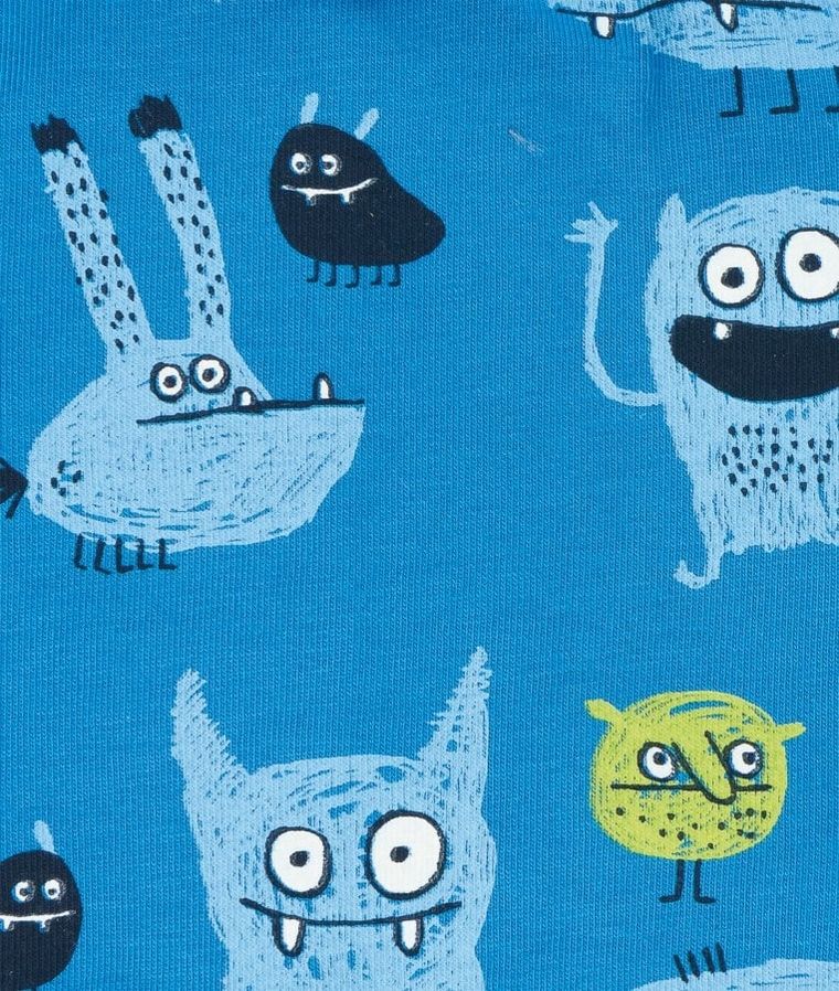 Czapka chłopięca, niebieska, potworki, Döll