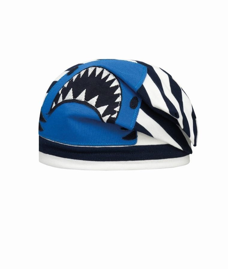 Czapka chłopięca, paski, rekin, Döll
