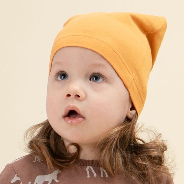 Czapka chłopięca, pomarańczowa, Pinokio