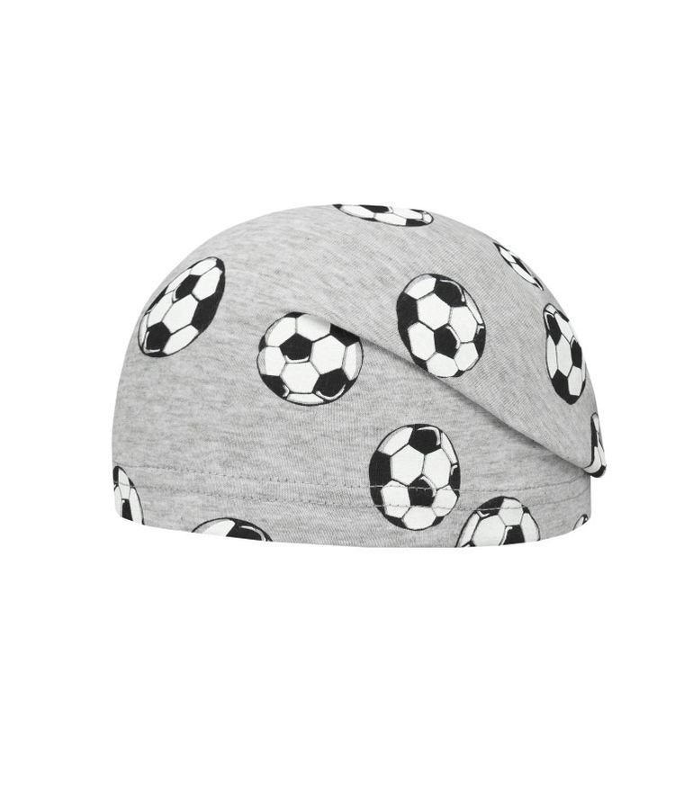 Czapka chłopięca, szara, piłki, Döll