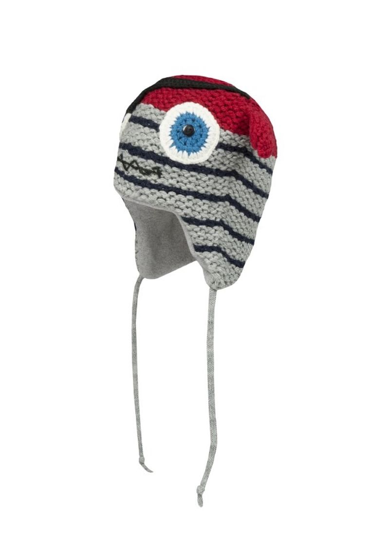 Czapka chłopięca, szaro-czerwona, Döll