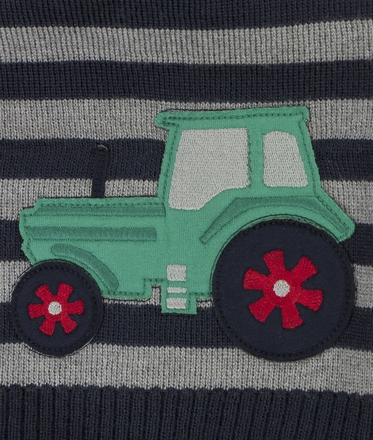 Czapka chłopięca, szaro-granatowa, Döll