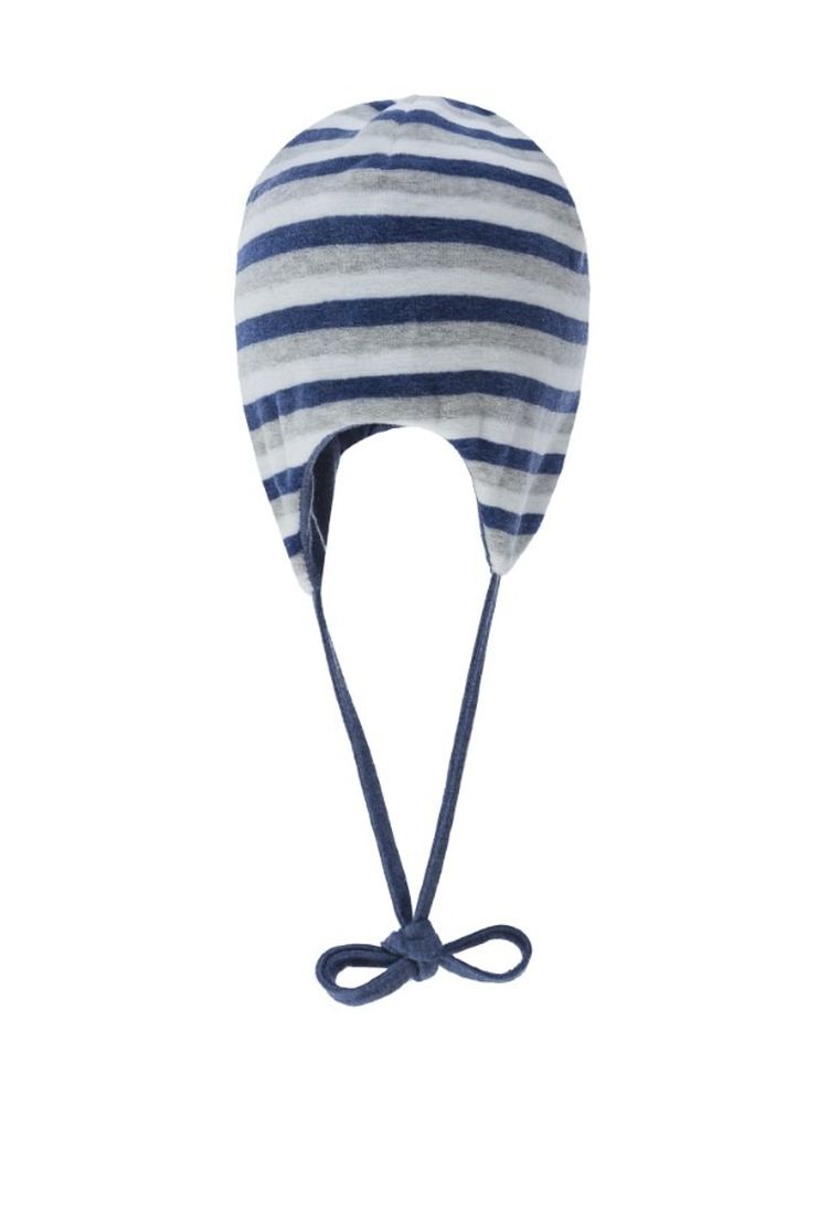 Czapka chłopięca, wiązana, ciemnoniebieska, Bellybutton