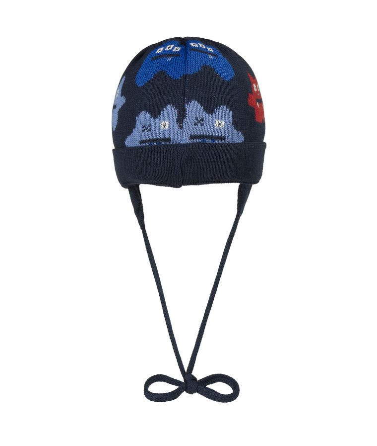 Czapka chłopięca, wiązana, granatowa, Döll