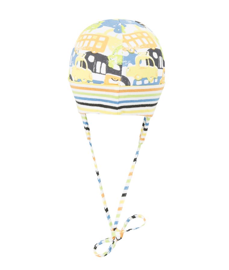 Czapka chłopięca, wiązana, mix, samochodu, Döll