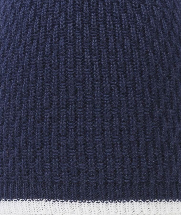 Czapka chłopięca z pomponem, granatowa, Döll